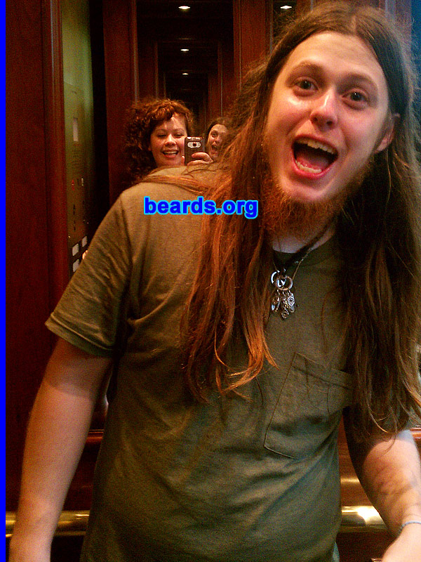 Levi
Bearded since: 2006. I am a dedicated, permanent beard grower.

Comments:
I grew out my beard when I first realized I had hair coming in at the age of twelve. Since then it has never been shaved. I can honestly say that it makes me who I am today.

How do I feel about my beard? It determined my life and style.
Keywords: chin_curtain