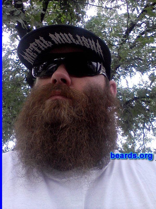 Chad A.
Bearded since: 2013. I am a dedicated, permanent beard grower.

Comments:
Why did I grow my beard? I started my beard this year mainly just to see what kind of beard I can grow. Going for terminal length.

How do I feel about my beard? I feel great about having a beard. I do not think I could go back to not having it.
Keywords: full_beard