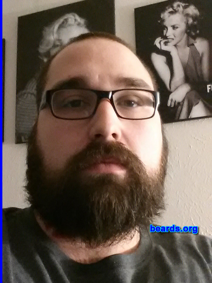 Chase
Bearded since: 2013. I am an experimental beard grower.

Comments:
Why did I grow my beard? I just got tired of shaving.  So I grew a beard.  Now I'll never shave again.

How do I feel about my beard?  I love my beard. It's the new me.
Keywords: full_beard