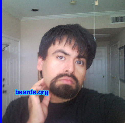 Eric
Bearded since:  2009.  I am an experimental beard grower.

Comments:
Now that I'm a little older I thought it would be a cool way to change my appearance a little bit.  I wanted to have a more mature, distinguished look.

How do I feel about my beard? I really like my goatee. I plan on growing a full beard for the fall/winter months. To me, facial hair is a uniquely masculine characteristic.
Keywords: goatee_mustache