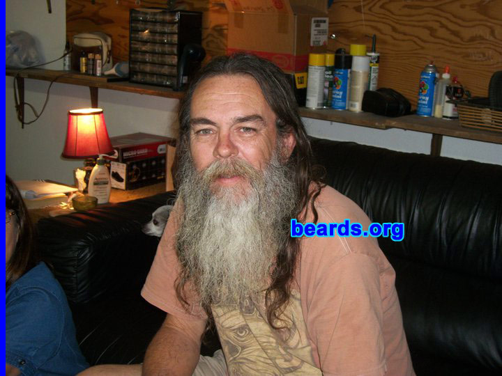 Gary D.
Bearded since: 1990. I am a dedicated, permanent beard grower.

Comments:
I grew my beard because I got tired of shaving.

How do I feel about my beard?  It's not long enough yet.
Keywords: full_beard