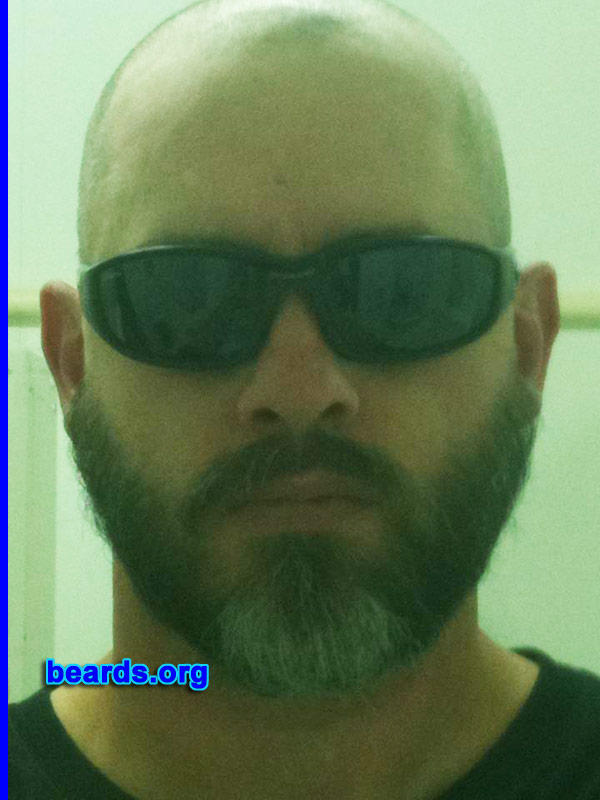 Greg S.
Bearded since: 2010. I am a dedicated, permanent beard grower.

Comments:
I grew my beard to look more manly, to look more like my age.

How do I feel about my beard? I LOVE IT!!!
Keywords: full_beard