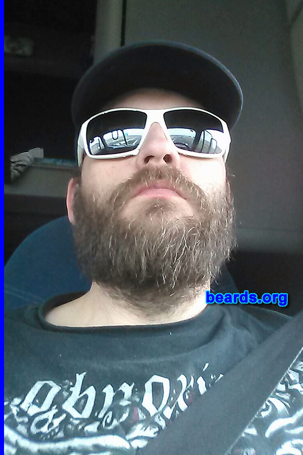 Grady S.
Bearded since: 2013. I am a dedicated, permanent beard grower.

Comments:
Why did I grow my beard?  My dad always had one.  So I wanted to see if I could have one and I love it.

How do I feel about my beard?  It's a work in progress.
Keywords: full_beard