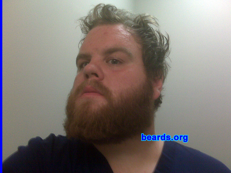 Joshua
Bearded since: 1999.  I am occasional or seasonal beard grower.

Comments:
I kept and tried many different types/styles of facial hair, but always kept them confined to the box of the "socially accepted".  Recently returning to school to finish my degree, I quickly became sick and tired of all the liberal conformity that is preached in most universities across America (including mine). So during finals this May I decided I would no longer let the liberal feminism theology strip me of my individualism or my right as a man. And I haven't cut it since.

How do I feel about my beard?  For a long time I was not comfortable with my beard due to the color difference between my hair and beard. But now I am proud of it and really enjoy its multicolored madness.
Keywords: full_beard