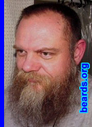 Joe C.
Bearded since: 1980.  I am a dedicated, permanent beard grower.

Comments:
I grew my beard because I loved beards since I was a kid...my earliest memory of liking beards is from four years old

How do I feel about my beard?  I like it most of the time...it's frustrating that it always seems to look it's best when I'm getting ready for bed. I don't know why but it gets fluffy and full the later in the day it is. I envy guys with dense beards since mine isn't, but I like mine most of the time.
Keywords: full_beard