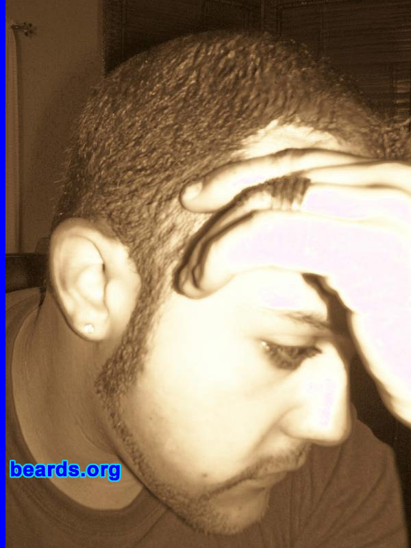 Jordan M.
Bearded since: 1999.  I am a dedicated, permanent beard grower.

Comments:
At fourteen, I realized I could grow a beard. I've had some variation of it ever since.

How do I feel about my beard?  I feel that my beard completes my face -- I feel naked without it!
Keywords: full_beard