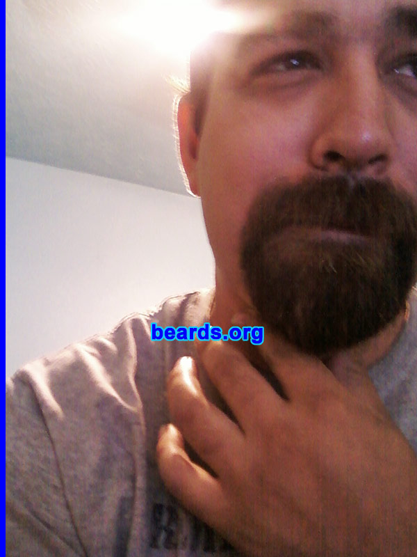 John
Bearded since: 2009.  I am an experimental beard grower.

Comments:
I grew my beard at first to buy beer when I was a kid, since I was not twenty-one at the time. I have decided to grow my beard since my latest and now ex-girlfriend did not want me to grow a full beard. She liked my goatee, though. It's understandable.  She's the one that had to live with me.

How do I feel about my beard? I like it. Be you're own man.  Who cares what other people think?  It takes guts to break away from the pack. I think women like it, too.
Keywords: goatee_mustache