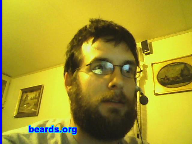 Justin L.
Bearded since: 2010.  I am an experimental beard grower.

Comments:
I grew my beard because I always wanted the sweet warming caress of the testosterone I was given. Until now, job wouldn't allow it.

How do I feel about my beard? This thing is never leaving my face.
Keywords: full_beard
