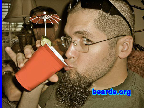 Jeff N.
Bearded since: 2007.  I am a dedicated, permanent beard grower.

Comments:
Why did I grow my beard? Dress codes both in high school then in the Air Force left me wanting more out of life than a can of shaving cream and a razor every morning. So I quit shaving. The beard started out of a dislike of shaving, but has come into its own now and after a few modifications and changes to the original, I call it me.

How do I feel about my beard? My beard is me. I wouldn't be me without it. And I am intensely proud of it!
Keywords: goatee_only