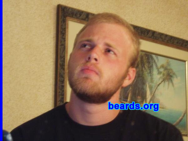 Jordan
Bearded since: 2008.  I am a dedicated, permanent beard grower.

Comments:
Why did I grow my beard?  Well, in school they made me shave.  But since I graduated, I never liked shaving.  So I just stopped and started to grow a beard.

How do I feel about my beard?  I like my beard, but wish it were longer and a little fuller.

I have had compliments from people on my beard.  I have also had the names mountain man and lumberjack.
Keywords: full_beard