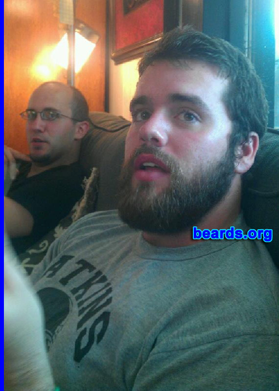 Josh B.
Bearded since: 2012. I am an experimental beard grower.

Comments:
Why did I grow my beard? Because I was told not to!

How do I feel about my beard? How does any man feel about his beard? Proud.
Keywords: full_beard