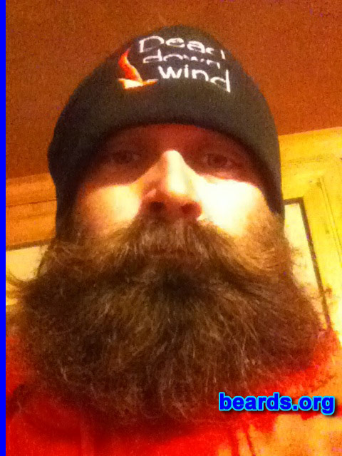 J. David H.
Bearded since: July 1, 2013. I am an occasional or seasonal beard grower.

Comments:
Why did I grow my beard? Hunting.

How do I feel about my beard? I would keep it, but wife doesn't
like it.
Keywords: full_beard