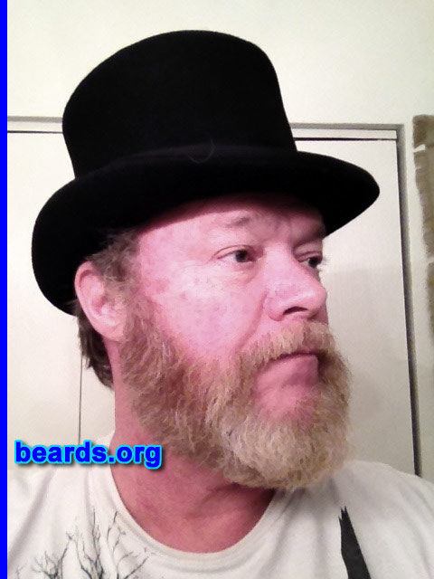 Ken H.
Bearded since: 1995. I am a dedicated, permanent beard grower.

Comments:
Why did I grow my beard? Rebel after retiring from US Navy.

How do I feel about my beard? Love it. Turning gray...
Keywords: full_beard