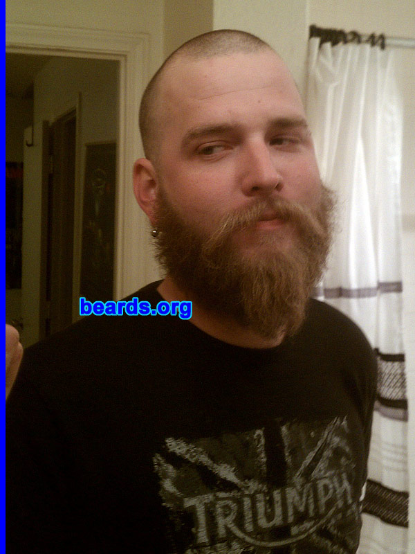 Mike
Bearded since: 2002. I am an occasional or seasonal beard grower.

Comments:
This beard came from passion. I usually grew from Halloween until my birthday in early April. I was sent this pic in May (I had already shaved) and I instantly went back to growing phase.

How do I feel about my beard? This will be my "forever" beard. I can't hope to replicate, only learn and grow.
Keywords: full_beard