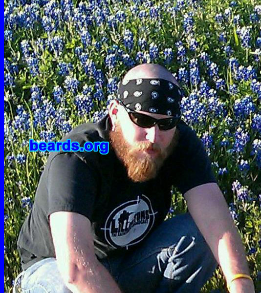 Mike
Bearded since: 2002. I am an occasional or seasonal beard grower.

Comments:
This beard came from passion. I usually grew from Halloween until my birthday in early April. I was sent this pic in May (I had already shaved) and I instantly went back to growing phase.

How do I feel about my beard? This will be my "forever" beard. I can't hope to replicate, only learn and grow.
Keywords: full_beard