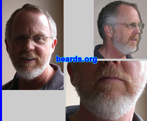 Robert
Bearded since: 2006.  I am an experimental beard grower.

Comments:
Hadn't had one in about 25 years. Wanted to see if it was still thick and how I'd look with one now that I'm older.

How do I feel about my beard?  Love it. Am going to grow it much longer and see what it looks like. Just wish it were much thicker.
Keywords: full_beard