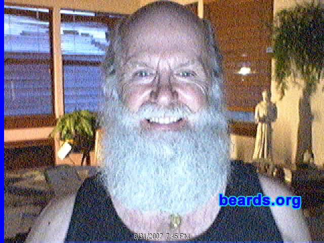 Ray
Bearded since: 1989.  I am a dedicated, permanent beard grower.

Comments:
I grew my beard because I did not want to shave any more and decided to become Santa Claus.

How do I feel about my beard?  It is my identity.
Keywords: full_beard