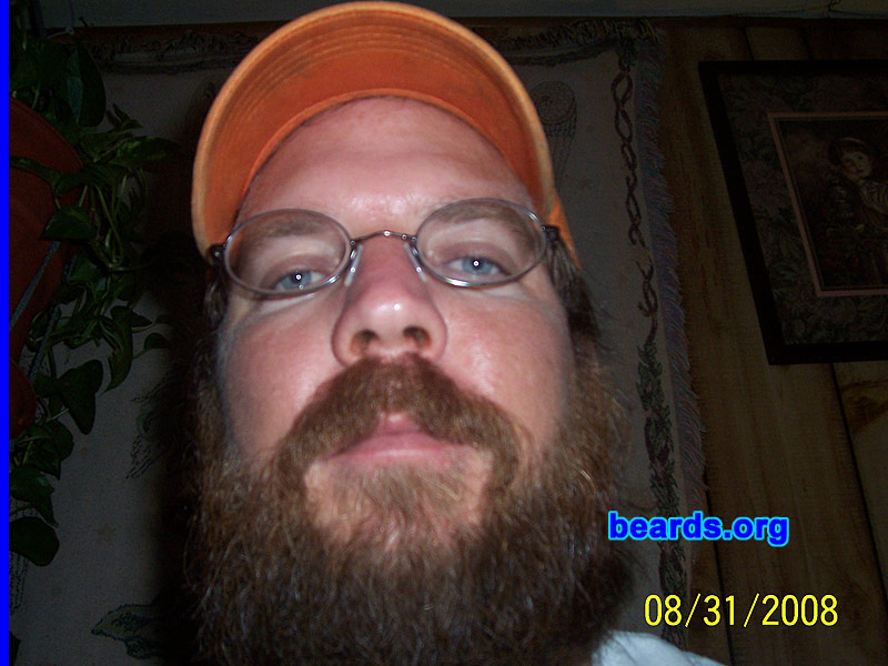 Rob J.
Bearded since: 1990.  I am a dedicated, permanent beard grower.

Comment:
I've had a beard since I could grow one.  I was clean shaved once after a car accident.  Now I grow it to cover up scars.  I love my beard.  I will never shave it again.

How do I feel about my beard?  I love my beard.  Could not think of what it would be like to shave it.
Keywords: full_beard