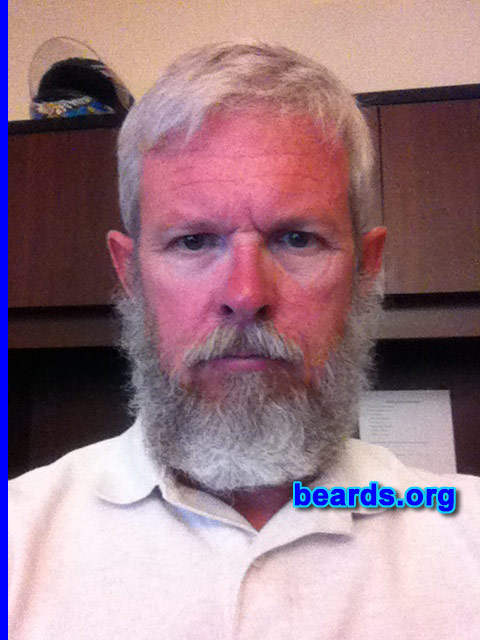 Reg
Bearded since: July 2013. I am an experimental beard grower.

Comments:
Why did I grow my beard? Always wanted a beard but couldn't grow a decent one when I was younger.  Then I spent the last twenty-plus years in the military. I hate shaving.

How do I feel about my beard? I like it better and better as it gets longer. If it continues to improve like it has, I may never shave it off again.
Keywords: full_beard