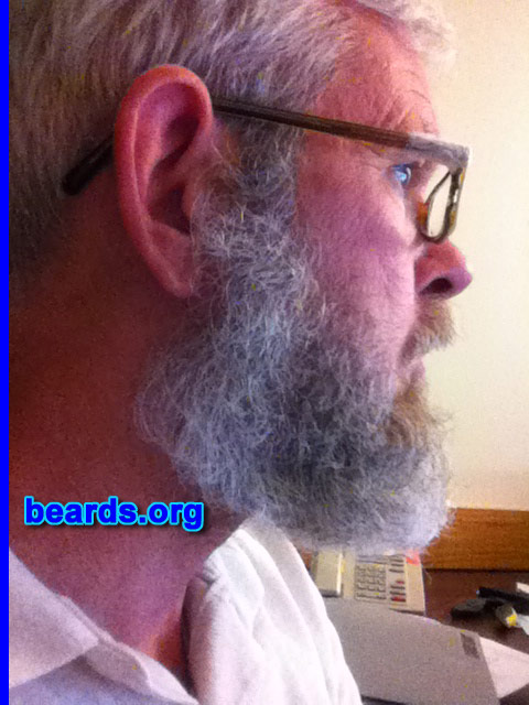 Reg
Bearded since: July 2013. I am an experimental beard grower.

Comments:
Why did I grow my beard? Always wanted a beard but couldn't grow a decent one when I was younger.  Then I spent the last twenty-plus years in the military. I hate shaving.

How do I feel about my beard? I like it better and better as it gets longer. If it continues to improve like it has, I may never shave it off again.
Keywords: full_beard