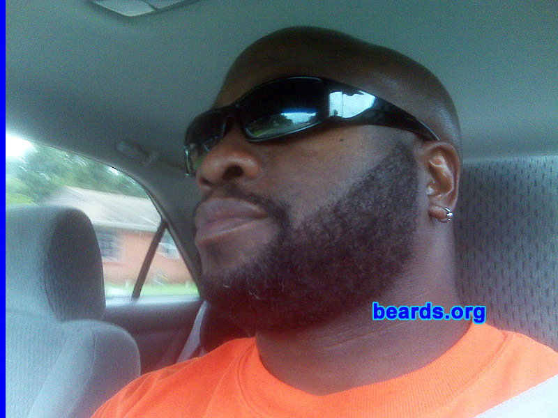 Tony
Bearded since: October 2009.  I am a dedicated, permanent beard grower.

Comments:
I grew my beard because I wanted a different look.

How do I feel about my beard?  I love it!! Everybody digs it except my wife. Oh well, that's her problem. The beard stays!
Keywords: full_beard