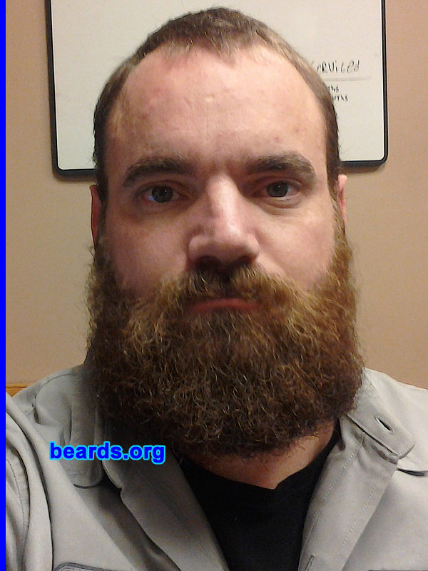 Clint
Bearded since: 2005. I am a dedicated, permanent beard grower.

Comments:
Why did I grow my beard?  Because I can and love it! I love beards and it makes me feel like I stand out.  Everyone remembers the beard guy.

How do I feel about my beard?  I'm very obsessed with it and can't wait to see how long it gets.  It makes me feel like I'm part of an age-old tradition of what nature has provided on my face.  I love it and can't wait to see what it looks like in a couple of years.
Keywords: full_beard