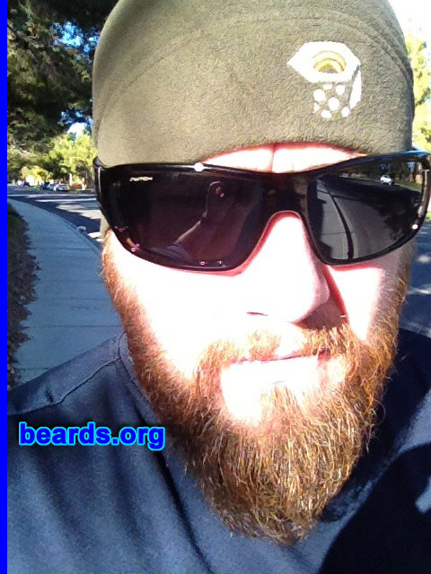 Clint A.
Bearded since: 2011. I am an experimental beard grower.

Comments:
Why did I grow my beard? Moved to Alaska. It was a chance to be in a place that's more laid back and not care about a beard and also to keep my face warm.

How do I feel about my beard? Love it! I wish it was a little fuller on my chin around the bottom lip.
Keywords: full_beard