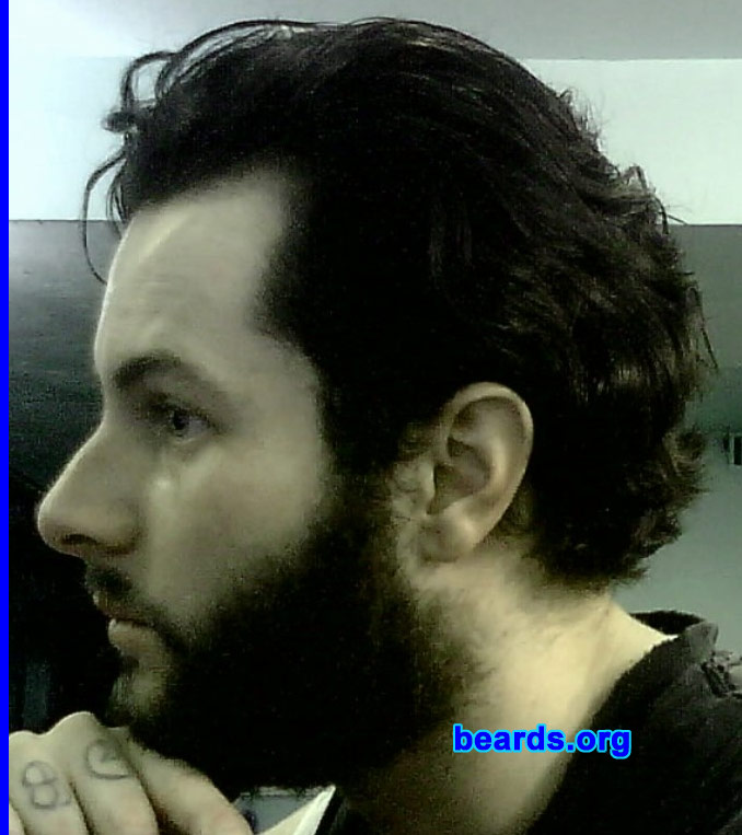 Sean
Bearded since: 2010.  I am an experimental beard grower.

Comments:
I grew my beard for a few reasons.

The first reason was out of sheer curiosity.  I have always always wanted to know what I would look like with one. I think every guy probably does.

The second reason is because beards (not all of them, but a lot of them), ever since I was young, have always given me extremely positive impressions about the person with the beard.

That certain type of beard conveys this stately, good-natured, masculinity. This open-minded yet worldly wisdom, strong, yet gentle, dignified yet daring, noble but tough, valiant and lion-hearted, a fusion of seemingly opposite qualities that epitomize masculinity (to me).

How do I feel about my beard? I really like it! It started out as something of an experiment, and I wasn't sure if I would look the way I hoped I might with one.  And to me, it looks better than I thought it could.

I've had a lot of positive reactions from people, too. People look at me in a way that's hard to describe. It's like the beard gives a very "fatherly" impression that people find endearing and appreciate. The looks I get make me feel like I'm cherished and respected, and held in high esteem, even by strangers.
Keywords: full_beard