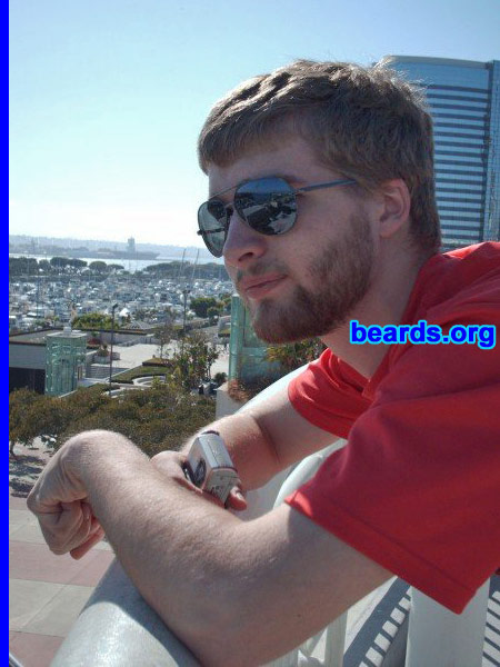 Alex
Bearded since: 2004.  I am a dedicated, permanent beard grower.

Comments:
I grew my beard because I was not a fan of shaving when I started to have to shave every day.

How do I feel about my beard?  I love my beard.  It has become an integral part of my personality and it makes me look more mature.
Keywords: full_beard