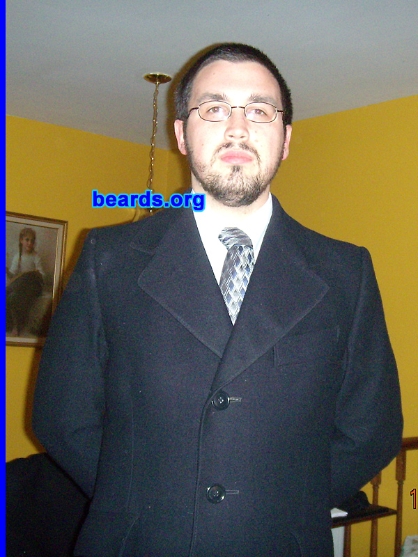 Brian
Bearded since: 2008.  I am an experimental beard grower.

Comments:
I wanted to see if I could actually grow a beard.

How do I feel about my beard? I'm still getting used to it. I get some compliments and I'm still trying to figure out the beard trimmer. But all in all a good experience.
Keywords: full_beard