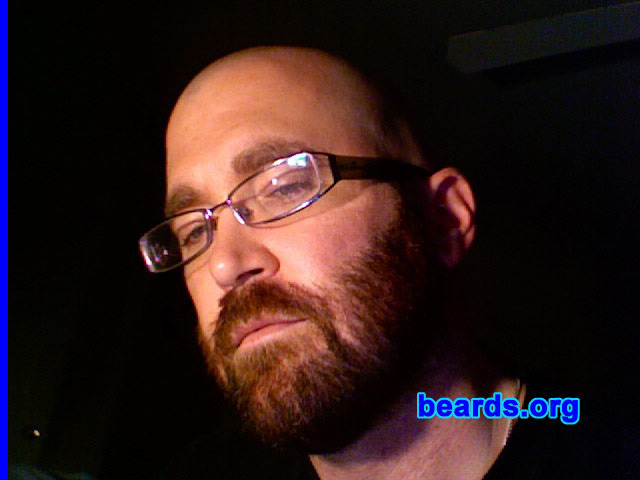 Chris B.
Bearded since: 1999.  I am a dedicated, permanent beard grower.

Comments:
I grew my beard because I never had... Wanted to see if I could and what I would look like. I have had a beard of one type or another for most of my adult life, but had never grown a full beard.

How do I feel about my beard?  I like it. I am a pastor and expected more negative feedback than I received. Most comments were from other guys who were intrigued about growing a beard but haven't yet had the determination or courage to do so. There seems to be some "fashion pressure" about not growing past scruff.  But once I pushed back against those comments, all has seemed well. I am still playing with the length, seeing what I like best. But the whole process has been enjoyable.
Keywords: full_beard