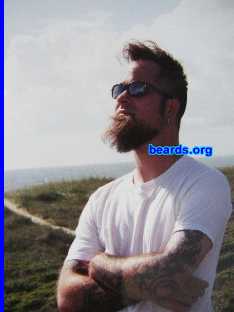 Drew M.
Bearded since: 1994.  I am a dedicated, permanent beard grower.

Comments:
I grew my beard because I like beards, Cannot get much simpler than that, I figure.

How do I feel about my beard?  It needs to be longer, but I am quite happy with it.
Keywords: goatee_only