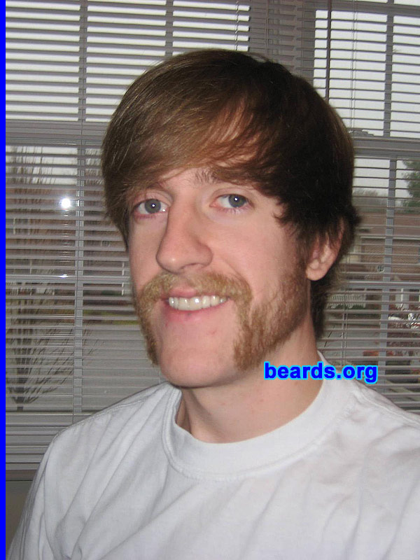Daniel
Bearded since: 2011. I am an occasional or seasonal beard grower.

Comments:
I grew my beard for No Shave November, then trimmed down to "friendly mutton chops".

How do I feel about my beard? Grows steadily, but it's a little thin on the sides
Keywords: mutton_chops