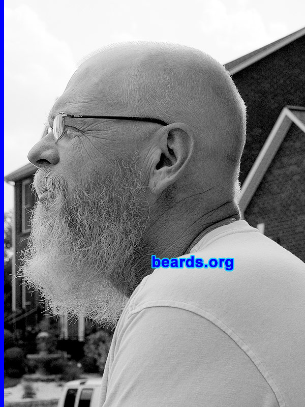 Johnnie P.
Bearded since: 2010. I am a dedicated, permanent beard grower.

Comments:
My beard started out as a bet with the wife. Now I have become attached and plan to keep it permanent.

How do I feel about my beard? LOVE IT! 
Keywords: full_beard