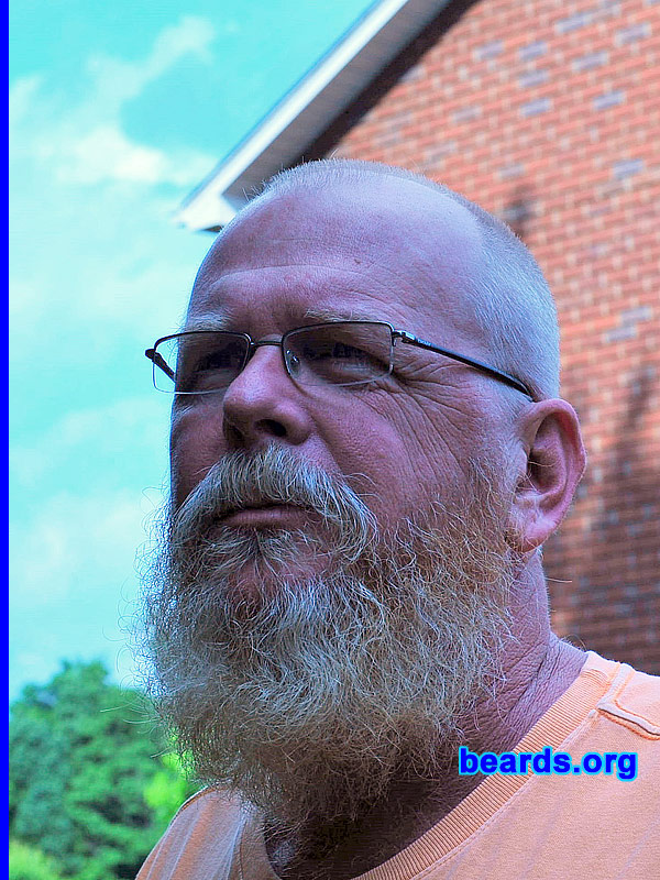 Johnnie P.
Bearded since: 2010. I am a dedicated, permanent beard grower.

Comments:
My beard started out as a bet with the wife. Now I have become attached and plan to keep it permanent.

How do I feel about my beard? LOVE IT! 
Keywords: full_beard