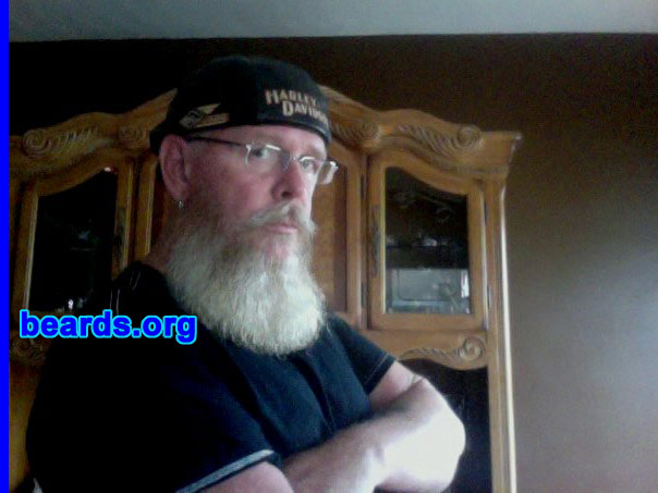 Johnnie P.
Bearded since: 2010. I am a dedicated, permanent beard grower.

Comments:
My beard started out as a bet with the wife. Now I have become attached and plan to keep it permanent.

How do I feel about my beard? LOVE IT! 
Keywords: full_beard