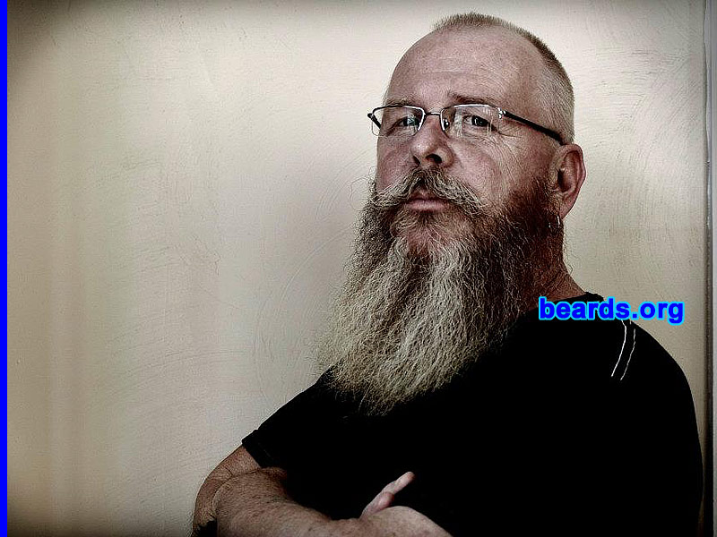 Johnnie P.
Bearded since: 2010. I am a dedicated, permanent beard grower.

Comments:
My beard started out as a bet with the wife. Now I have become attached and plan to keep it permanent.

How do I feel about my beard? LOVE IT! 
Keywords: full_beard