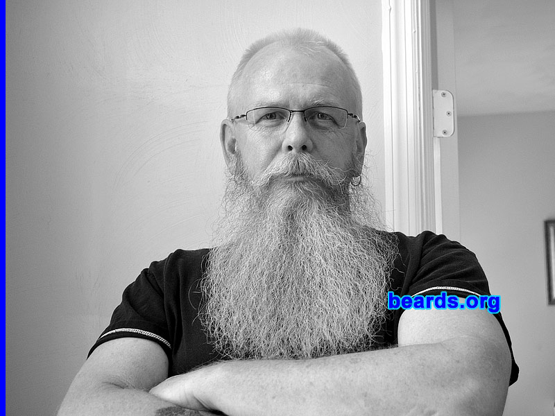 Johnnie P.
Bearded since: 2010. I am a dedicated, permanent beard grower.

Comments:
My beard started out as a bet with the wife. Now I have become attached and plan to keep it permanent.

How do I feel about my beard? LOVE IT! 
Keywords: full_beard