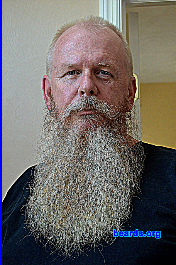 Johnnie P.
Bearded since: 2010. I am a dedicated, permanent beard grower.

Comments:
My beard started out as a bet with the wife. Now I have become attached and plan to keep it permanent.

How do I feel about my beard? LOVE IT! 
Keywords: full_beard