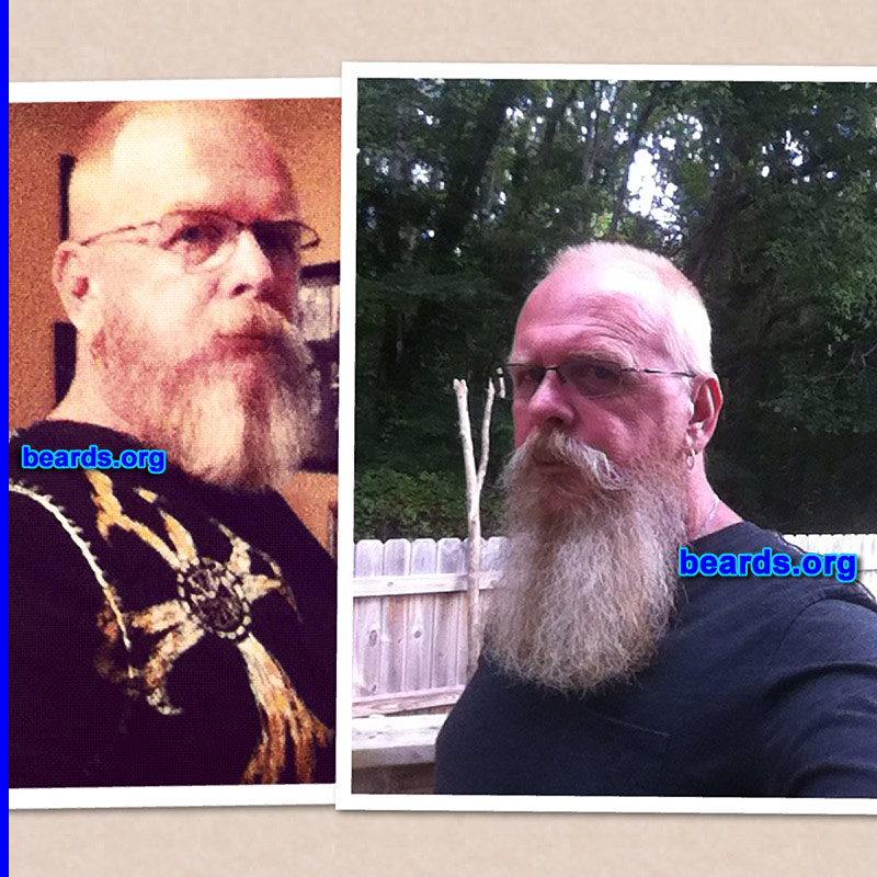 Johnnie P.
Bearded since: 2010. I am a dedicated, permanent beard grower.

Comments:
My beard started out as a bet with the wife. Now I have become attached and plan to keep it permanent.

How do I feel about my beard? LOVE IT! 
Keywords: full_beard