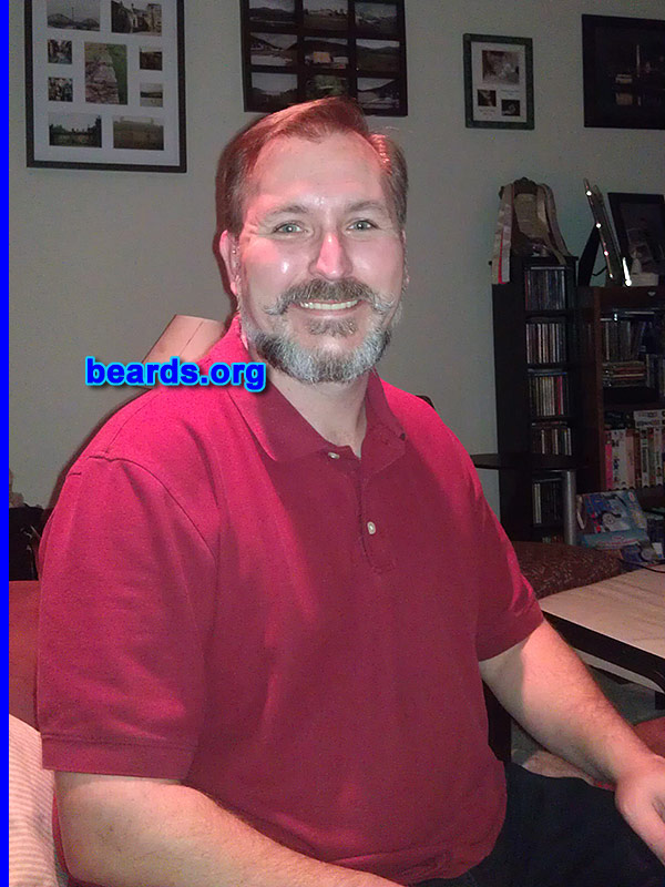 Michael S.
Bearded since: 2012. I am a dedicated, permanent beard grower.

Comments:
Why did I grow my beard? I would like to be Santa once my beard turns white.

How do I feel about my beard? Wish it would grow faster! The ladies love the mustache!
Keywords: full_beard