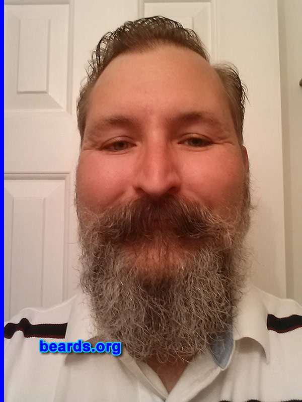 Michael S.
Bearded since: 2012. I am a dedicated, permanent beard grower.

Comments:
Why did I grow my beard? I would like to be Santa once my beard turns white.

How do I feel about my beard? Wish it would grow faster! The ladies love the mustache!
Keywords: full_beard