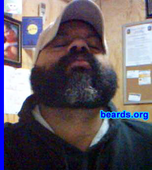 Pat
Bearded since: 2009.  I am an experimental beard grower.

Comments:
I grew my beard because, well, my work takes me into interesting places throughout the middle east and let's just say it's better to blend in.

How do I feel about my beard?  I like my beard.  Can't complain at all.
Keywords: full_beard