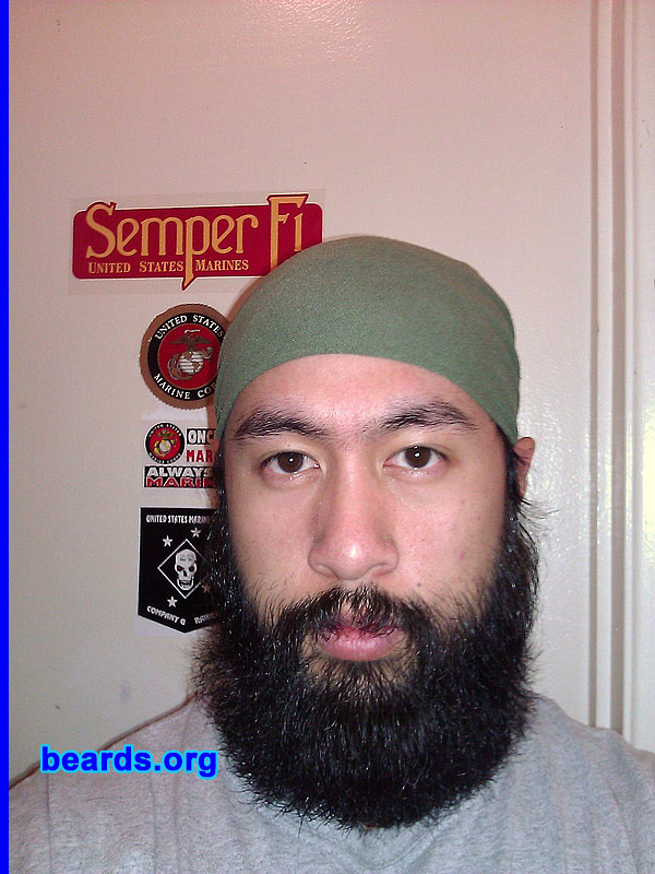 Paul G.
Bearded since: 2010.  I am a dedicated, permanent beard grower.

Comments:
I grew my beard because I wanted to express my freedom upon leaving Military Service.

How do I feel about my beard?  I love my beard! I am Filipino and not too many Filipinos can grow great beards. I'm taking advantage of this great opportunity.
Keywords: full_beard