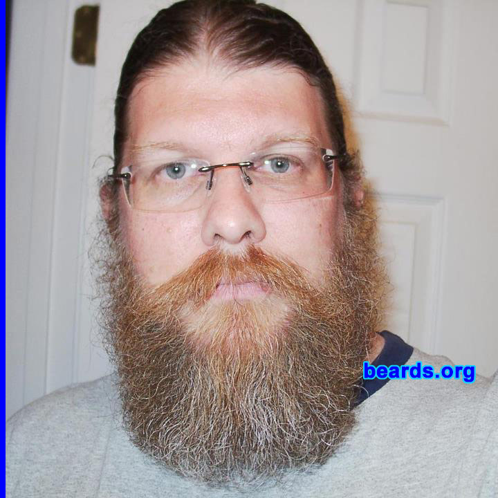 Paul
Bearded since: 1996. I am a dedicated, permanent beard grower.

Comments:
I grew my beard because it seemed like a natural thing to do. Was bearded on and off from '89 to '96 because my first wife didn't like it. Only shaved twice since '96: once for skin reasons and once to see my face at least once in my thirties. Oddly enough, I have an extensive antique razor collection.

How do I feel about my beard? I'm pretty happy with my beard. Just wish it would grow faster! 
Keywords: full_beard