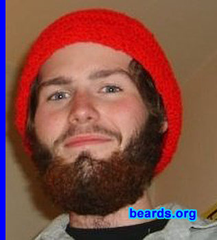 Zach J.
Bearded since: 2008.  I am an occasional or seasonal beard grower.

Comments:
I grew my beard because having a beard has been most suitable for my mood for the past few months.

How do I feel about my beard?  I like it for the most part. It becomes extremely bushy without upkeep.  So maintenance is a must when I have the energy and time. I also have two red streaks of hair that grow on the sides of my chin. Makes it unique, I suppose.
Keywords: full_beard