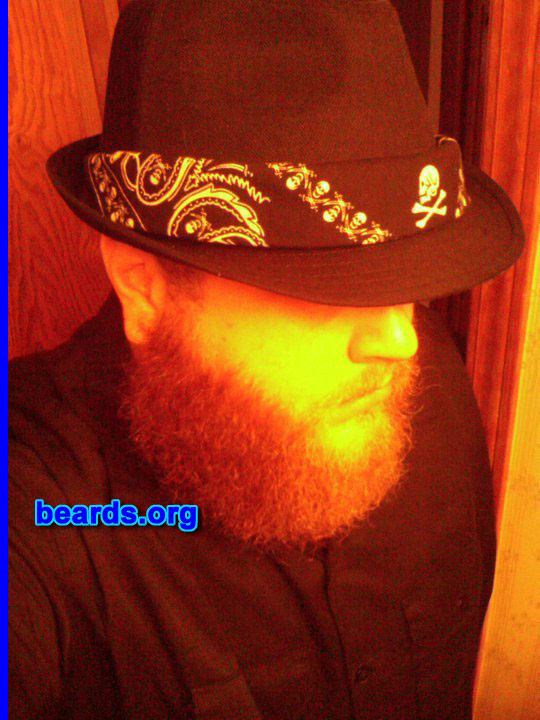 Bryan
Bearded since: 2002. I am a dedicated, permanent beard grower.

Comments:
Why did I grow my beard?  I've always felt that every man should have a beard.  So as an example, I grew mine out.

How do I feel about my beard?  It's the greatest thing.
Keywords: full_beard