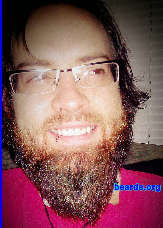 Daniel D.
Bearded since: 2011. I am an experimental beard grower.

Comments:
I grew my beard so I can go to a beard competition.

How do I feel about my beard? Tubular, man.
Keywords: full_beard