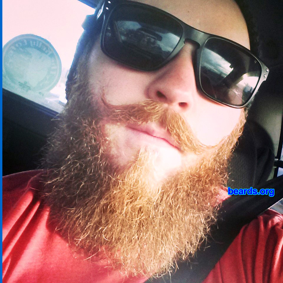 David K.
Bearded since: 2013.
Comments:
Why did I grow my beard? Came home from the ARMY on April 16th, 2013 and began growing the beard. A few trims later it was starting to look good!

How do I feel about my beard? I love it! It's never going away.
Keywords: full_beard