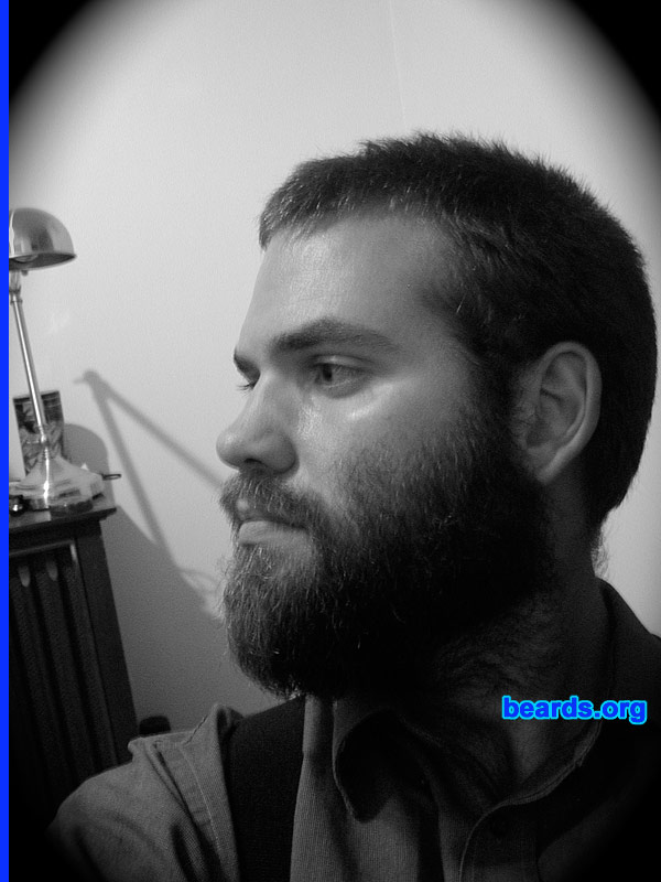George
Bearded since: 2005.  I am a dedicated, permanent beard grower.

Comments:
I grew my beard originally out of laziness during the summer.  Then it turned into a statement of myself.

How do I feel about my beard?  I love it. I can't imagine not being bearded.
Keywords: full_beard